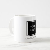 Nom de l'entreprise personnalisée et logo tasse à (Devant gauche)
