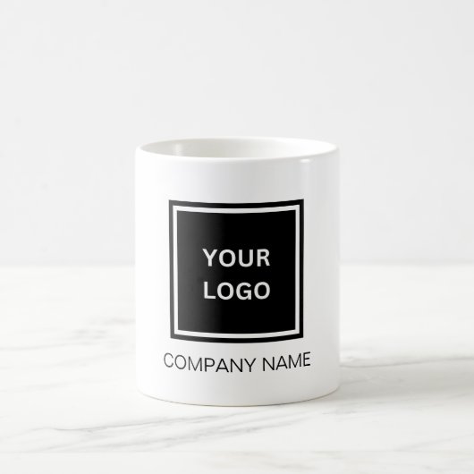 Nom de l'entreprise personnalisée et logo tasse à (Centre)