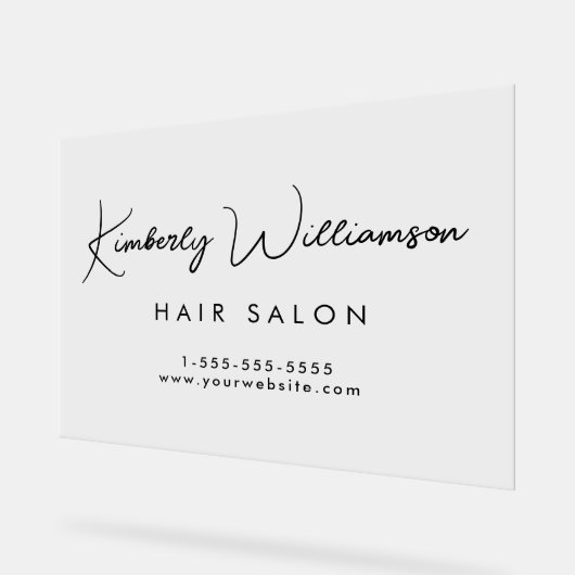 Nom de l'entreprise Script de signature élégant (Angle)