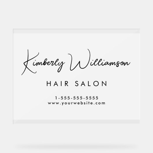 Nom de l'entreprise Script de signature élégant Fr (Recto)