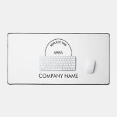 Nom de l'entreprise simple et logo blanc (Clavier et souris)