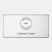 Nom de l'entreprise simple et logo blanc (Recto)