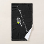 Nom de l'équipe de tennis Club de sport (Serviette à main)