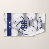Nom de l'équipe de volley-ball et de l'athlète (Serviette à main)