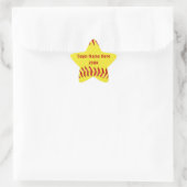 NOM DE L'ÉQUIPE et Stickers Softball en forme d'ét (Sac)