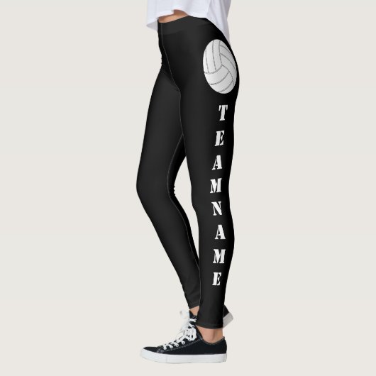 Nom de l'équipe personnalisée Leggings de volley-b (Gauche)