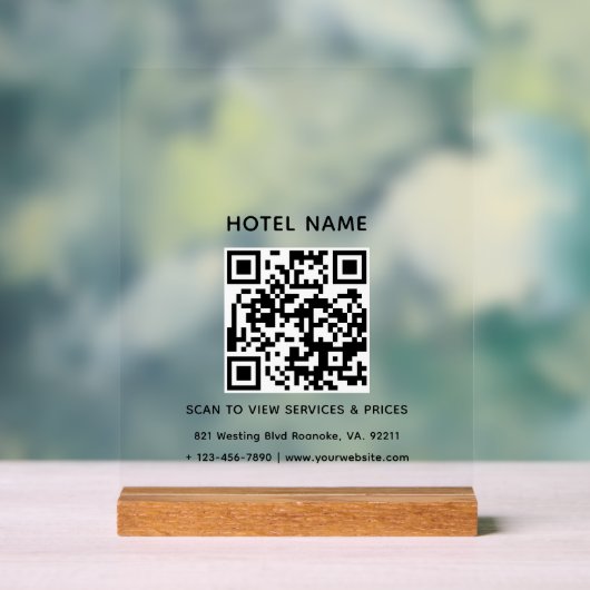 Nom de l'hôtel Logo et code QR Services Tarifs Dét (Neutre)