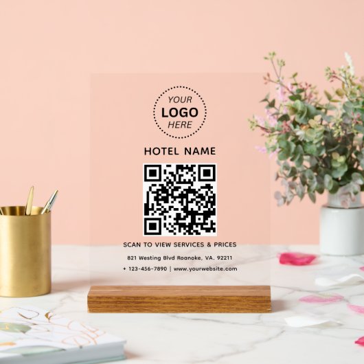 Nom de l'hôtel Logo et code QR Services Tarifs Dét (Mariage)