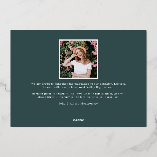 Nom de l'huile | Faire-part d'obtention d'une lice (Verso)