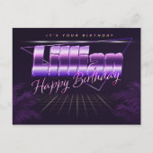 Nom de Lillian Prénom Anniversaire de la carte pos (Devant)