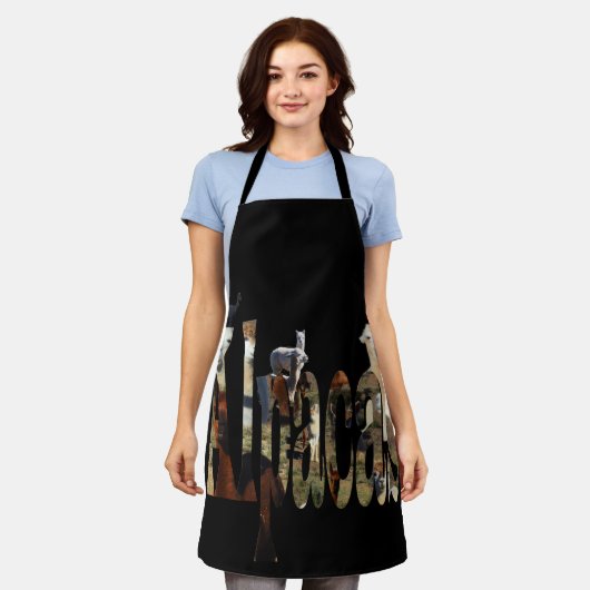 Nom de l'image Alpaca, tablier d'impression complè (Porté)