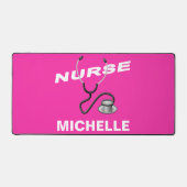 Nom de l'infirmière personnalisée rose (Recto)