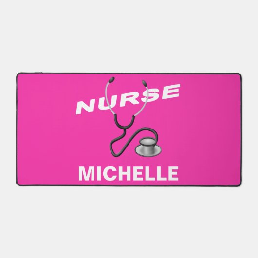 Nom de l'infirmière personnalisée rose (Recto)