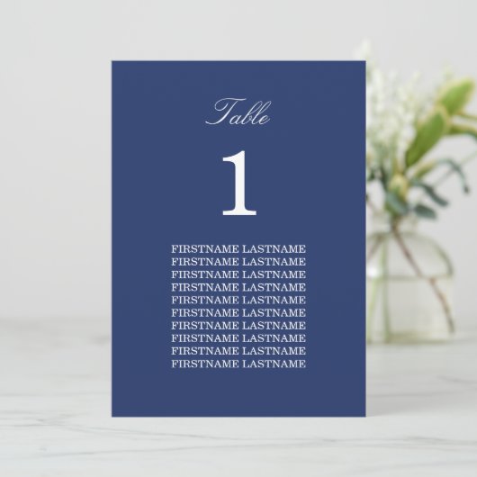 Nom de l'invité Carte de la Marine (Debout devant)