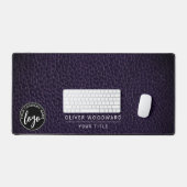 Nom de logo d'entreprise Tapis de bureau titre (Clavier et souris)