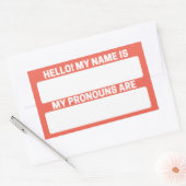 Nom de l'opale d'incendie et Étiquettes Pronoun (Enveloppe)