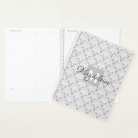 Nom de l'organisme Feminine Grey & White Damask Mo