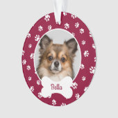 Nom de l'os de chien mignon Année Empreintes de pa (devant)