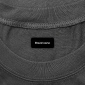 Nom de marque sur le Étiquette de vêtements Rectan