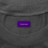 Nom de marque sur le Étiquette de vêtements Rectan