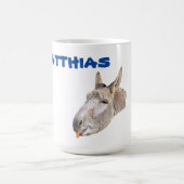 Nom De Matthias Avec Un Âne, Mug De Café (Centre)
