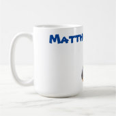 Nom De Matthias Avec Un Âne, Mug De Café (Gauche)