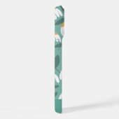 Nom de monogramme en bas Motif floral vert et blan (Côté droit)