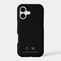 Nom de monogramme minimaliste moderne élégant clas