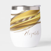 Nom de monogramme pailleté or élégant (Gauche)