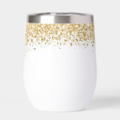 Nom de monogramme pailleté or élégant (Arrière)