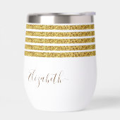 Nom de monogramme pailleté or élégant (Gauche)