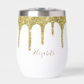 Nom de monogramme pailleté or élégant (Avant)