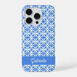 Nom de motif de toile française bleue