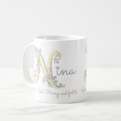 Nom de Nina et signification de la tasse (Devant gauche)