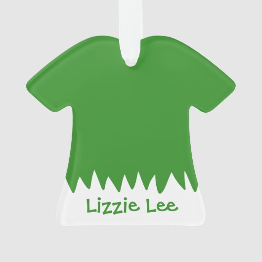 Nom de Noël vert et blanc (dos)