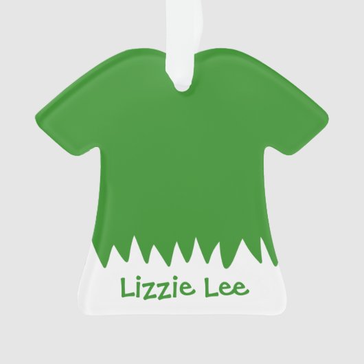 Nom de Noël vert et blanc (devant)