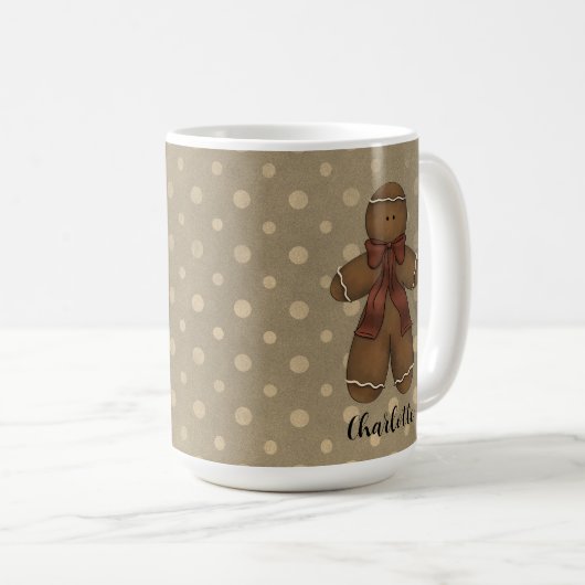 Nom de pain d'épices Café Mug (Devant droit)