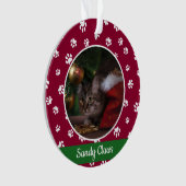 Nom de photo de chat mignon année empreintes de pa (devant)