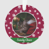 Nom de photo de chat mignon année empreintes de pa (devant)