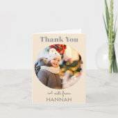 Nom de photo personnalisé Simple Noël Merci (Devant)