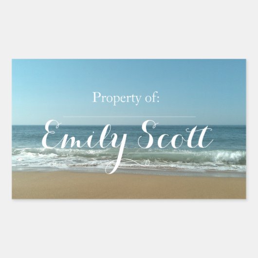 Nom de plage Étiquettes (Devant)