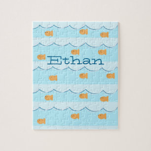 Nom de poisson d'or Puzzle pour enfants