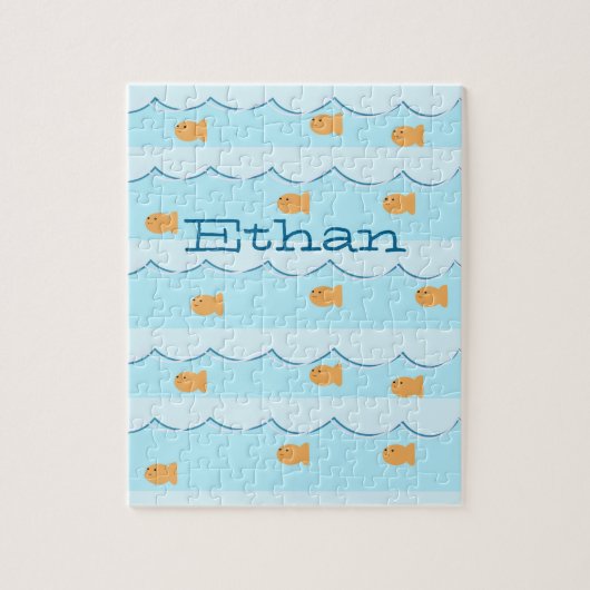 Nom de poisson d'or Puzzle pour enfants (Vertical)