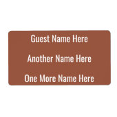 Nom de remplacement pour Sticker Étiquette de pann (Devant)