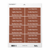 Nom de remplacement pour Sticker Étiquette de pann (Feuille entière)