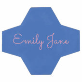 Nom de script bleu et rose personnalisé (Plat)