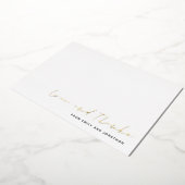 Nom de script Carte de remerciement de mariage Lux (Rotation)