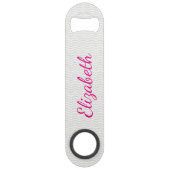 Nom de script de fille avec Chevron gris classique (Dos)