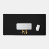 Nom de script de typographie Monogramme Noir Or Ch (Clavier et souris)