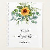 Nom de script eucalyptus tournesol vert (Devant)